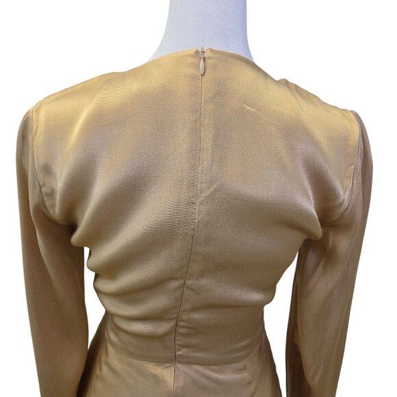 Shona Joy Felicity Long Sleeve Cut Out Mini Dress Size 2 - Picture 5 of 6